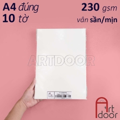 Giấy vẽ màu nước BAOHONG bột gỗ khổ Đúng dày 230~300gsm (vân nổi Rough)