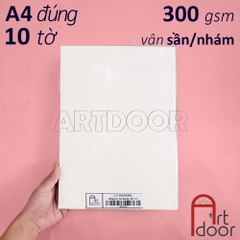 Giấy vẽ màu nước BAOHONG bột gỗ khổ Đúng dày 230~300gsm (vân nổi Rough)