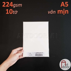Giấy vẽ màu nước CANSON Pháp nhập khẩu dày 224gsm (vân mịn)