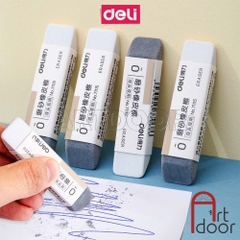 Gôm tẩy 2 đầu DELI tẩy siêu sạch cả chì và mực