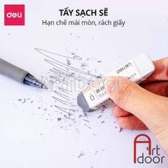 Gôm tẩy 2 đầu DELI tẩy siêu sạch cả chì và mực