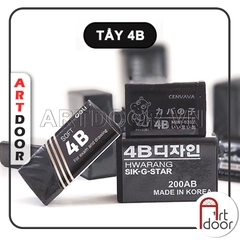 Gôm tẩy chì (Đen 4B) siêu sạch vẽ người, đầu tượng, tĩnh vật, luyện thi hình họa