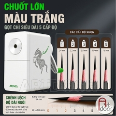 Gọt chuốt bút chì MARIES Sharpener có thể chuốt dài, quay bằng tay