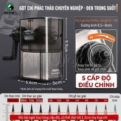 Gọt chuốt bút chì MARIES Sharpener có thể chuốt dài, quay bằng tay