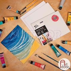 [HÀNG LỖI, THANH LÝ] Canvas vẽ tranh MONT MARTE Panels tấm mỏng (20*25) bị thấm keo