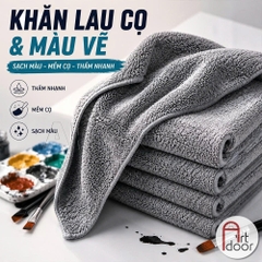 Khăn lau màu vẽ (20*20cm) học vẽ màu nước, poster, gouache, luyện thi trang trí màu