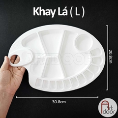 Khay pha màu (Nhiều Ngăn) học vẽ màu nước, poster, gouache, luyện thi trang trí màu