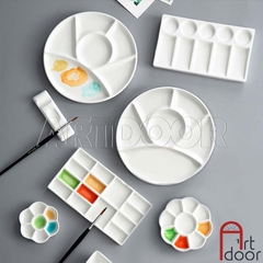 Khay Bảng pha màu Nước bằng Sứ (palette)