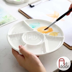Khay Bảng pha màu Nước bằng Sứ (palette)