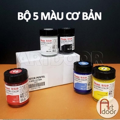 Bộ màu vẽ Poster PENTEL Postercolor Hũ 12~30ml (hộp giấy)