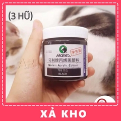 Màu vẽ Acrylic MARIES Hũ (300ml) custom áo, vải, gỗ, kính, tô tượng, đất sét, số hóa - [xả kho]