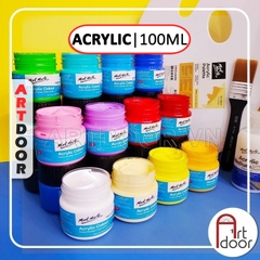 Màu vẽ Acrylic MONT MARTE Hũ (100ml) custom áo, vải, gỗ, kính, tô tượng, đất sét, số hóa