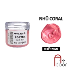 Màu vẽ Poster Paint MONT MARTE Hũ (chiết 20ml) - [xả kho]
