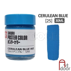 Màu vẽ Poster SAKURA hũ lớn (30ml) học vẽ trang trí màu, luyện thi kiến trúc mỹ thuật, pha cùng pentel poster