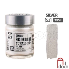 Màu vẽ Poster SAKURA hũ lớn (30ml) học vẽ trang trí màu, luyện thi kiến trúc mỹ thuật, pha cùng pentel poster