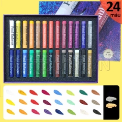 Bộ màu vẽ Sáp Dầu PAUL RUBENS Oil Pastel đắp nổi (hộp giấy) - [xả kho]