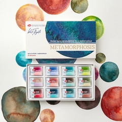 Bộ màu Nước Nén WHITE NIGHTS Metamorphosis (Tách lớp) 12 màu