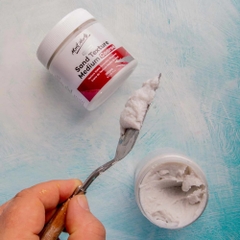 Cát Trắng trộn màu Acrylic MONT MARTE  siêu mịn (250ml) vẽ tranh 3D, tạo hiệu ứng đắp nổi - [xả kho]
