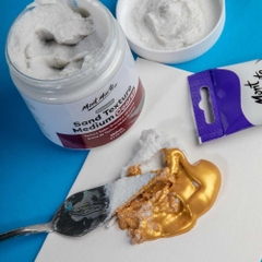 Cát Trắng trộn màu Acrylic MONT MARTE  siêu mịn (250ml) vẽ tranh 3D, tạo hiệu ứng đắp nổi - [xả kho]