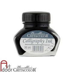 Mực viết chữ CRETACOLOR Calligraphy đen (30ml) - [xả kho]