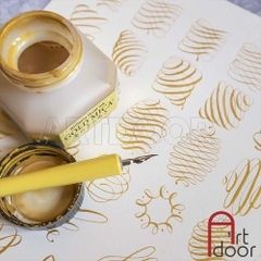 Mực vẽ Manga KURETAKE Mica Gold (60ml) nhũ vàng ánh kim