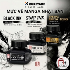 Mực vẽ Manga KURETAKE Nhật Bản, mực kháng nước nhẹ, vẽ truyện tranh, thư pháp, minh họa