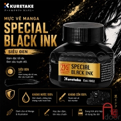 Mực vẽ Manga KURETAKE Nhật Bản, mực kháng nước nhẹ, vẽ truyện tranh, thư pháp, minh họa