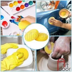 Mút xốp bọt biển lau Cọ, làm mịn Đất Sét, lau Gốm, vẽ tranh màu nước