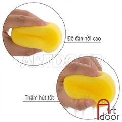 Mút xốp bọt biển lau Cọ, làm mịn Đất Sét, lau Gốm, vẽ tranh màu nước