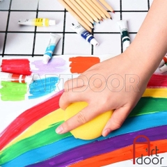 Mút xốp bọt biển lau Cọ, làm mịn Đất Sét, lau Gốm, vẽ tranh màu nước