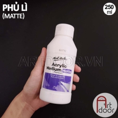 Phủ Bóng Acrylic MONT MARTE chống nước (Chai Lớn) phủ lì trên vải, đất sét, tô tượng, kính, gỗ, đá