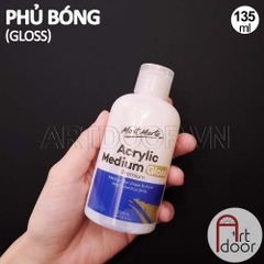 Phủ Bóng Acrylic MONT MARTE chống nước (Chai Lớn) phủ lì trên vải, đất sét, tô tượng, kính, gỗ, đá