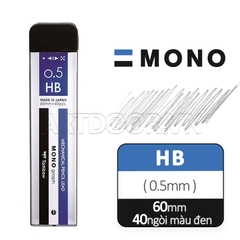 Bút chì kim bấm TOMBOW Glass trong suốt (đầu 05mm) dòng Mono Graph bấm, lắc đẩy ngòi