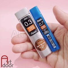 Ruột ngòi chì bấm PENTEL Ain Stein siêu cứng 2B (đủ size)