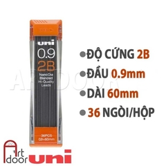 Ruột ngòi chì bấm UNI Nano Dia Smudge-Proof Chống Lem (nhiều size)