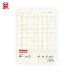 Sổ Caro luyện viết chữ HỒNG HÀ Subject dạng bìa Còng mỏng 100gsm