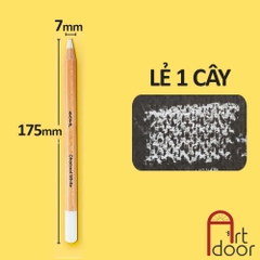 Bút chì than Trắng CHARCOAL White nhiều loại (cây lẻ)