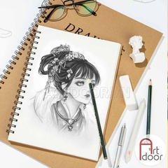 Sổ vẽ chì DRAWING Sketchbook mỏng 160gsm (vân mịn)