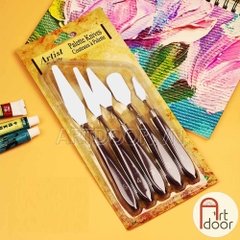 Bay pha màu ARTIST vẽ tranh, đắp màu (bộ 5 cây) - [xả kho]