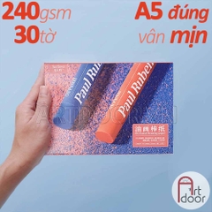 Giấy vẽ màu Sáp Dầu PAUL RUBENS Oil Pastel dày 240gsm (vân mịn)