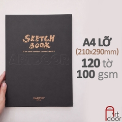 Sổ vẽ chì TAKEYO Remember Sketchbook may gáy mỏng 100gsm (vân mịn)