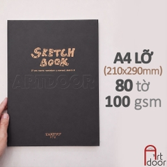 Sổ vẽ chì TAKEYO Remember Sketchbook may gáy mỏng 100gsm (vân mịn)