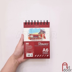 Sổ vẽ màu TAKEYO Romance dạng lò xo dày 300gsm (vân mịn)