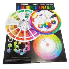 Bảng hướng dẫn pha màu (bộ 4 món)