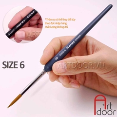 Cọ vẽ đầu Tròn MARIES Martol hàng chính hãng có in logo - [xả kho]