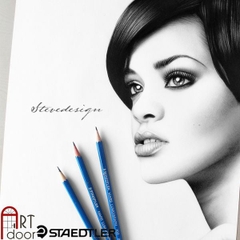 Bút chì phác thảo STAEDTLER vẽ người, đầu tượng, tĩnh vật, luyện thi hình họa