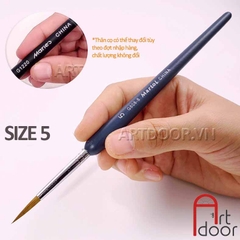 Cọ vẽ đầu Tròn MARIES Martol hàng chính hãng có in logo - [xả kho]