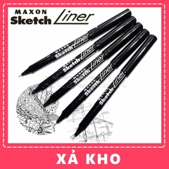 Bút line kháng nước Đen MAXON Sketch (cây lẻ) - 0.1 - [xả kho]