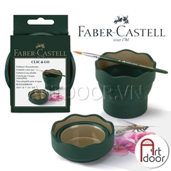 Khay Xô Cốc rửa cọ FABER CASTELL gấp gọn đựng nước để vẽ màu nước, pentel poster, gouache, acrylic