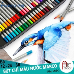 Bộ chì màu Nước MARCO Raffine (hộp thiếc) - Nhiều Màu